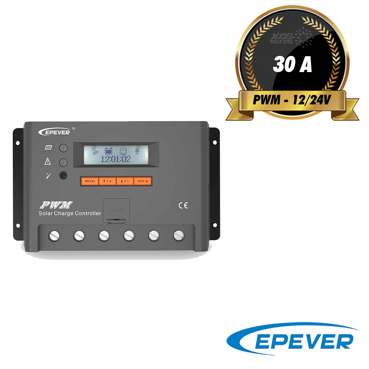 شارژکنترلر 30 آمپر 12/24 ولت PWM برند EPEVER مدل VS3024BN